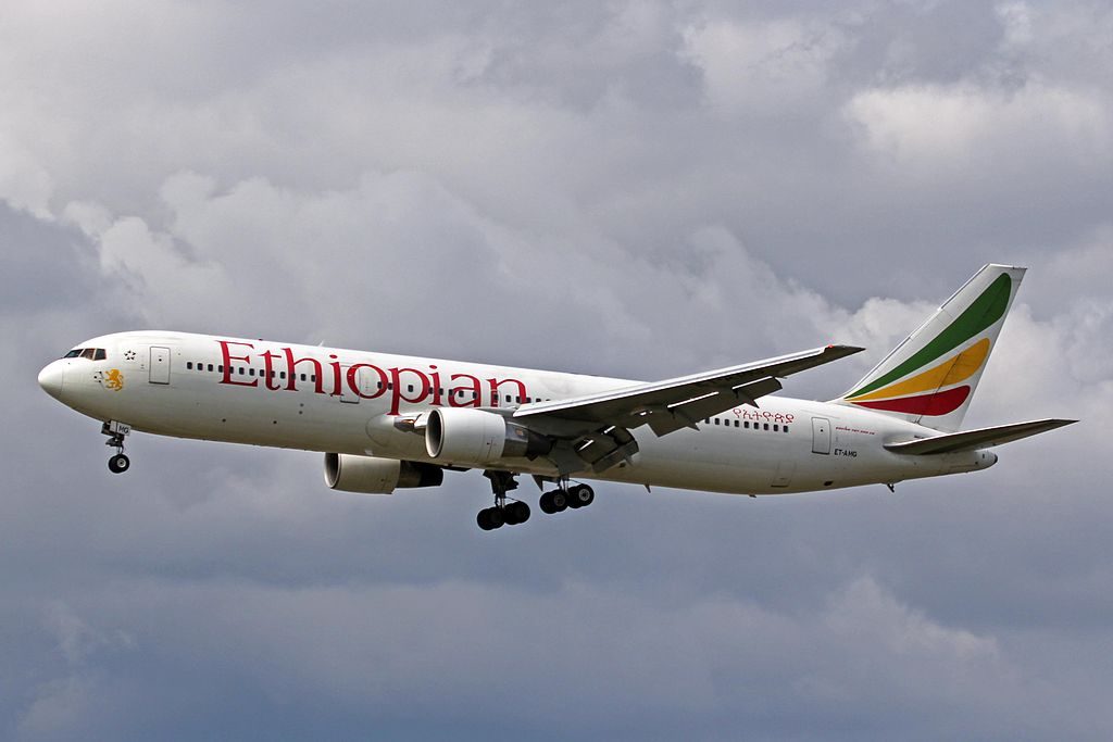 Ethiopian Airlines Boeing 767 3BGER ET AMG at Frankfurt Airport