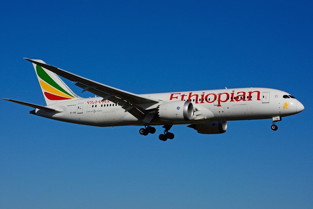 Ethiopian Airlines Boeing 787 8 Dreamliner ET ASI Abebe Bikila at Los Angeles International LAX