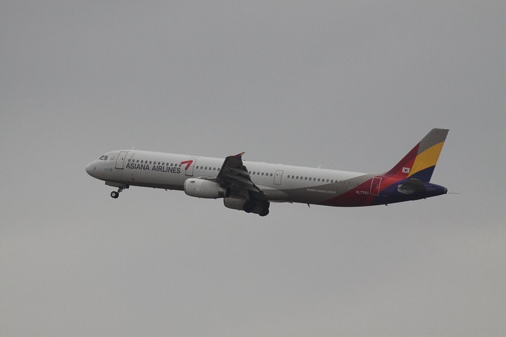 HL7703 Airbus A321 131 Asiana Airlines at Gimpo International Airport