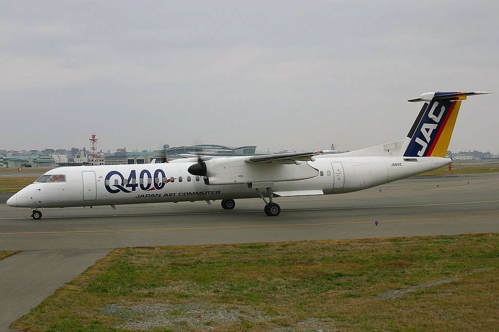 Japan Air Commuter JA841C De Havilland Canada DHC 8 402Q Dash 8 at Fukuoka