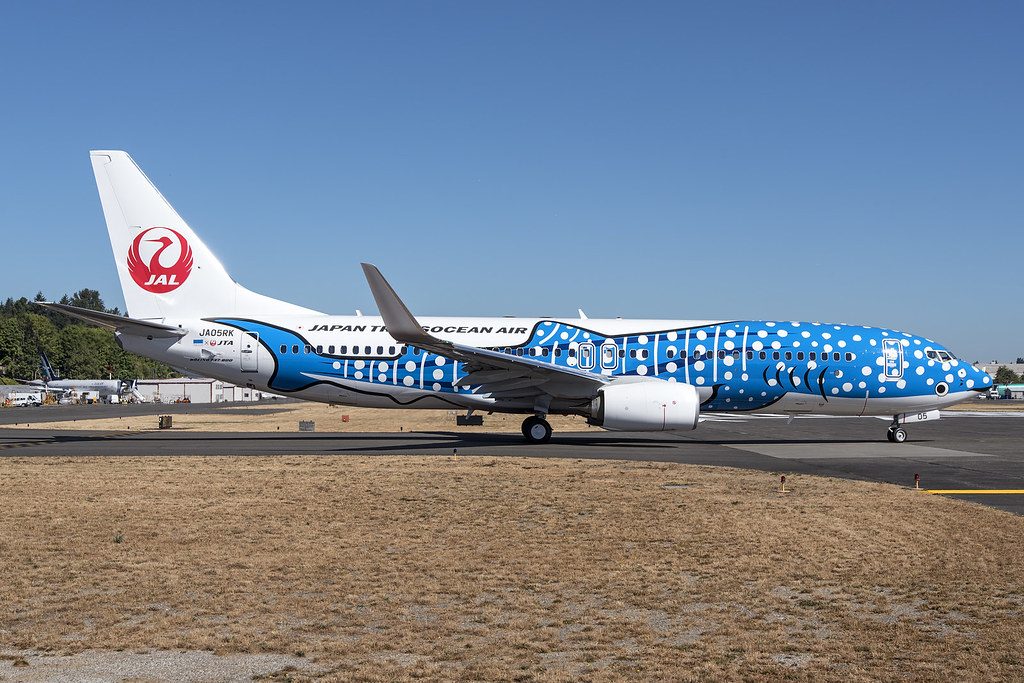 Japan Transocean Air JTA Boeing 737 8Q3WL JA05RK Jinbei Jet livery