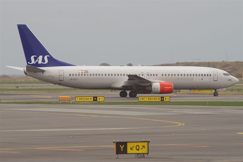SAS Scandinavian Airlines Boeing 737 883 LN RCX Höttur Viking at Copenhagen Airport