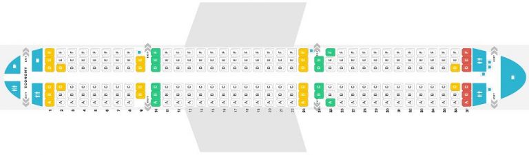 plane seat layout jet2