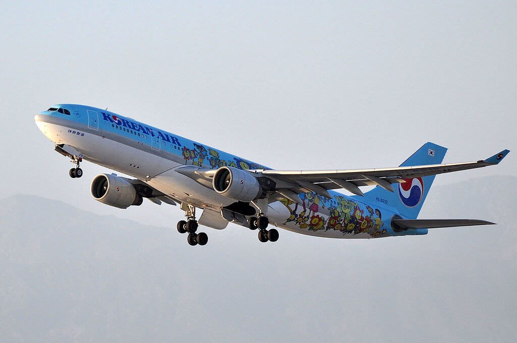Airbus A330 223 HL8212 Korean Air Childrens Drawing Competition Livery at Los Angeles International Airport