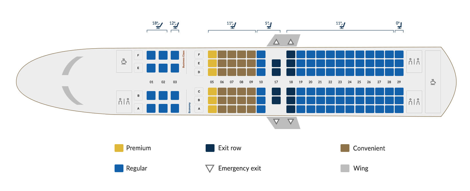 Copa Airlines Fleet Boeing 737 700 - Copa Airlines Boeing 737 700 Seating Plan 