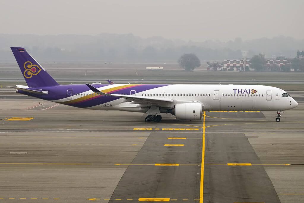 THAI Airways Airbus A350 941 HS THB Wichian Buri วิเชียรบุรี at Milan Malpensa Airport