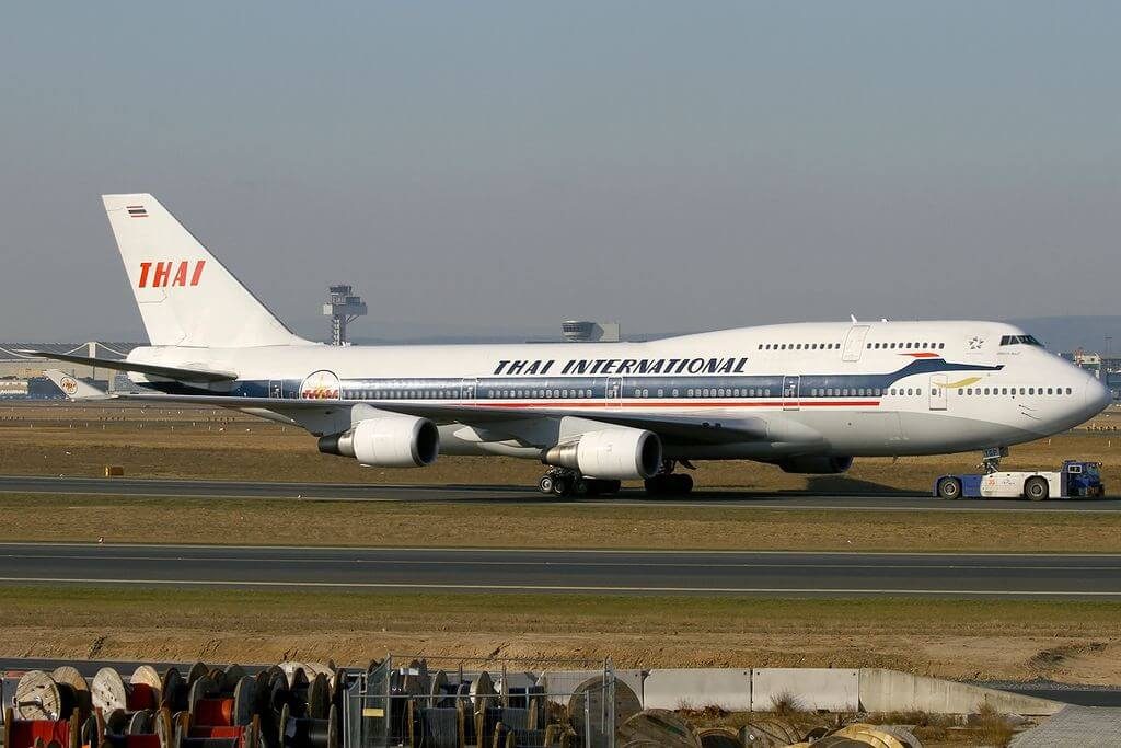 THAI Airways Boeing 747 4D7 HS TGP Thepprasit เทพประสิทธิ์ Retrojet Livery at Frankfurt Airport