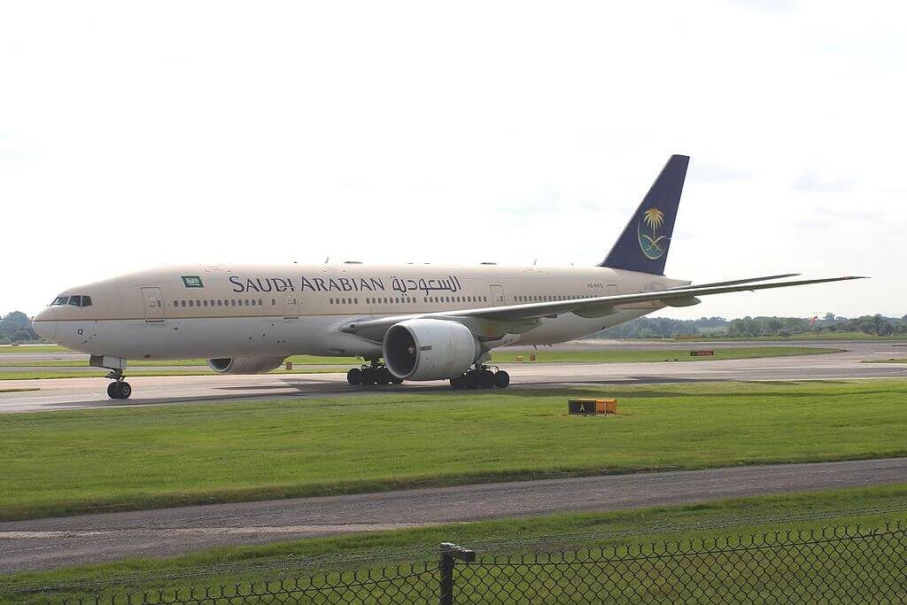 Boeing 777 268ER HZ AKQ Saudi Arabian Airlines at Manchester Airport