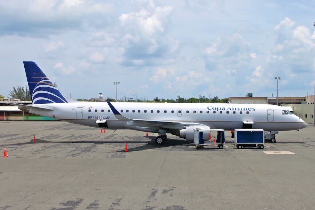 Copa Airlines Embraer ERJ 190AR ERJ 190 100 IGW HP 1567CMP at Nassau Airport Bahamas