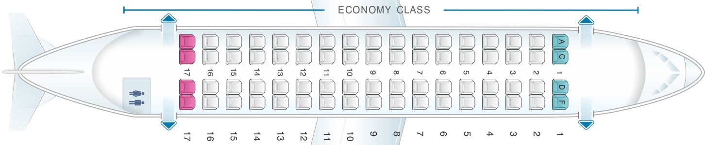 Atr 72 utair схема салона лучшие места