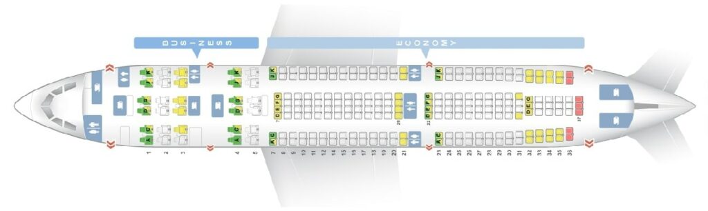 Seat Map and Seating Chart Avianca Airbus A330 200 300