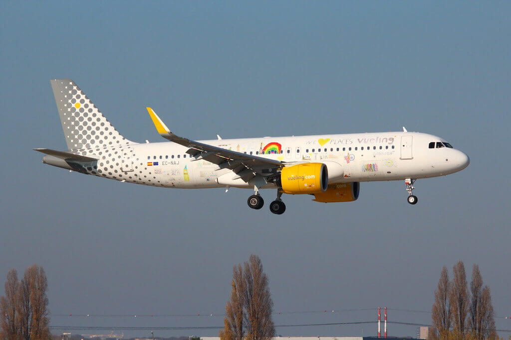 Vueling Airlines Airbus A320 271N EC NAJ We Love Places Livery at Paris Orly Airport
