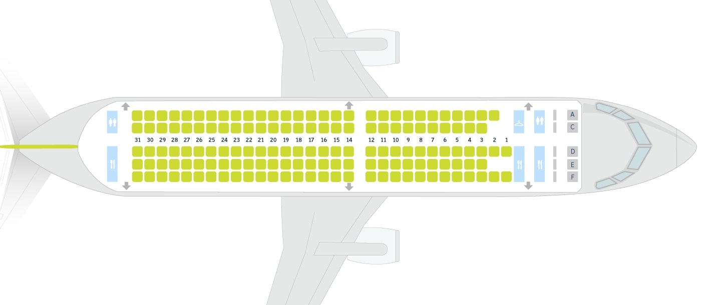 Airbus a220 схема салона