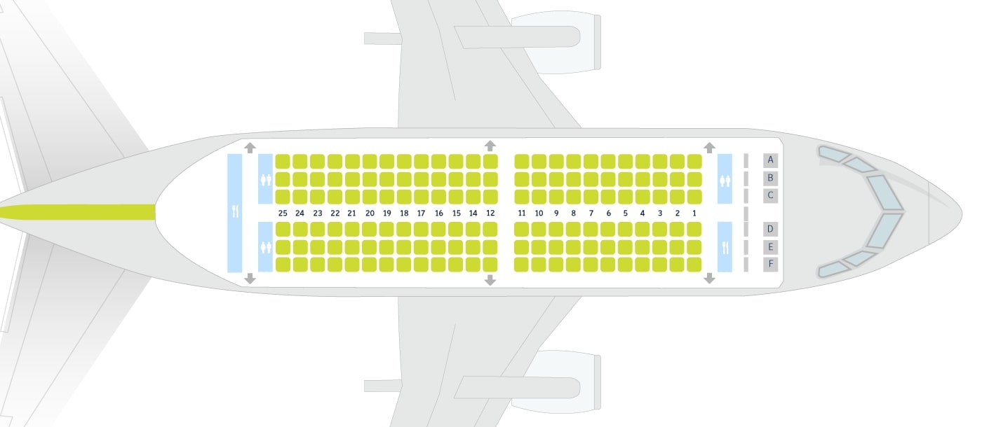 Места в боинге 737 схема салона s7