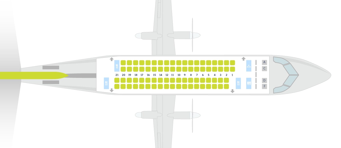 Dhc 8 400 схема салона