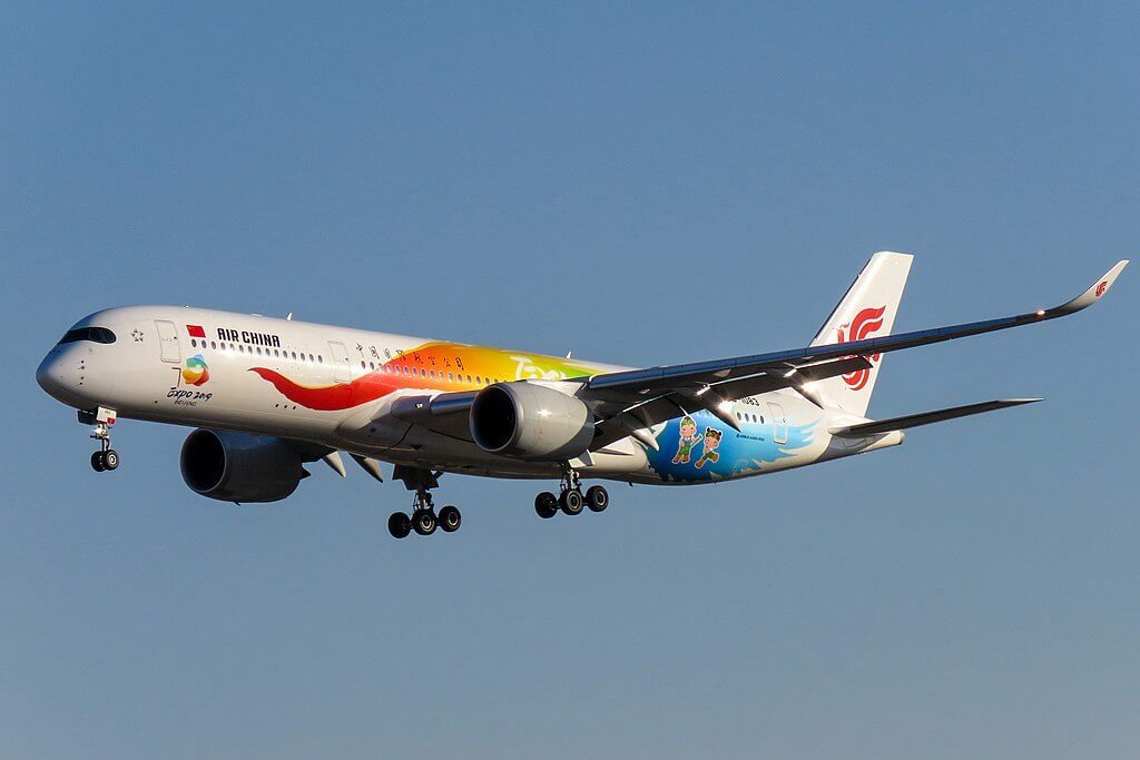 Air China Airbus A350 941 B 1083 Expo 2019 Beijing Livery at Beijing Capital International Airport
