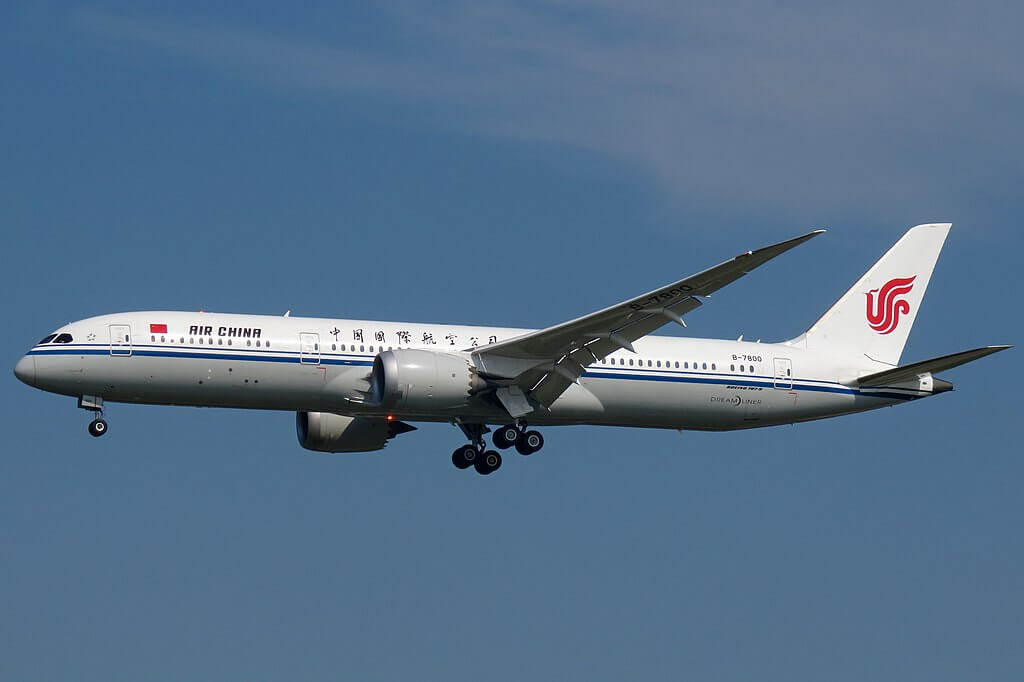 Air China Boeing 787 9 Dreamliner B 7800 at Beijing Capital International Airport
