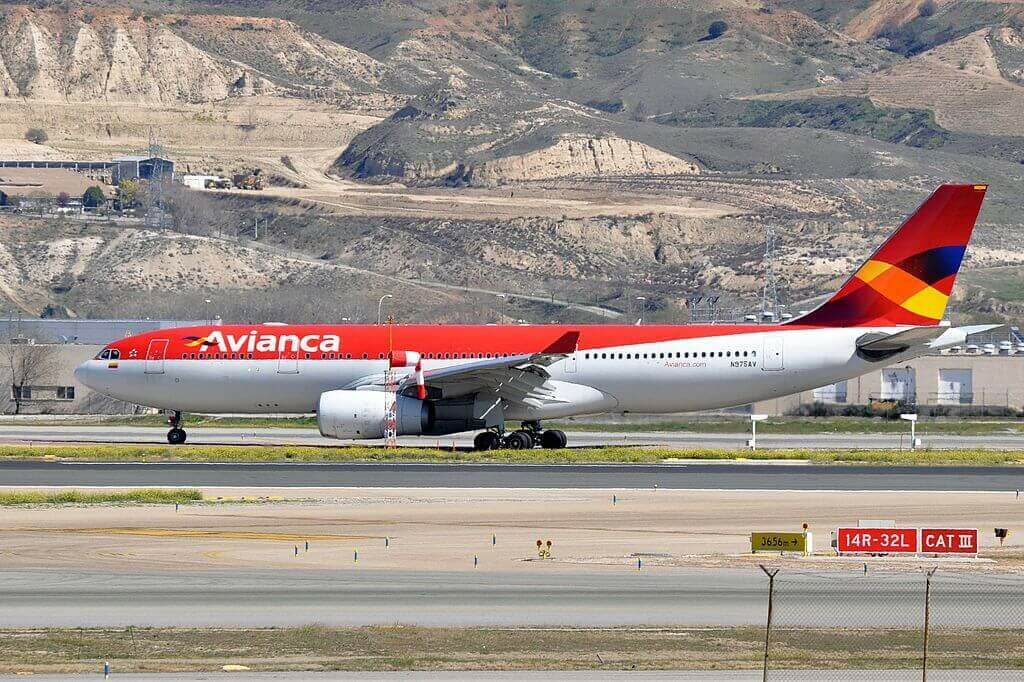 Airbus A330 243 N975AV Avianca at Madrid Barajas Airport