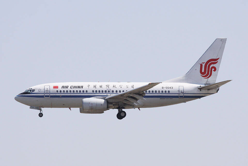 B 5043 Boeing 737 79L Air China at Beijing Capital International Airport