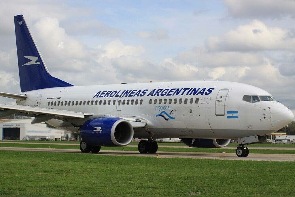 Boeing 737 76NWL LV CAD Aerolíneas Argentinas at Aeroparque Jorge Newbery
