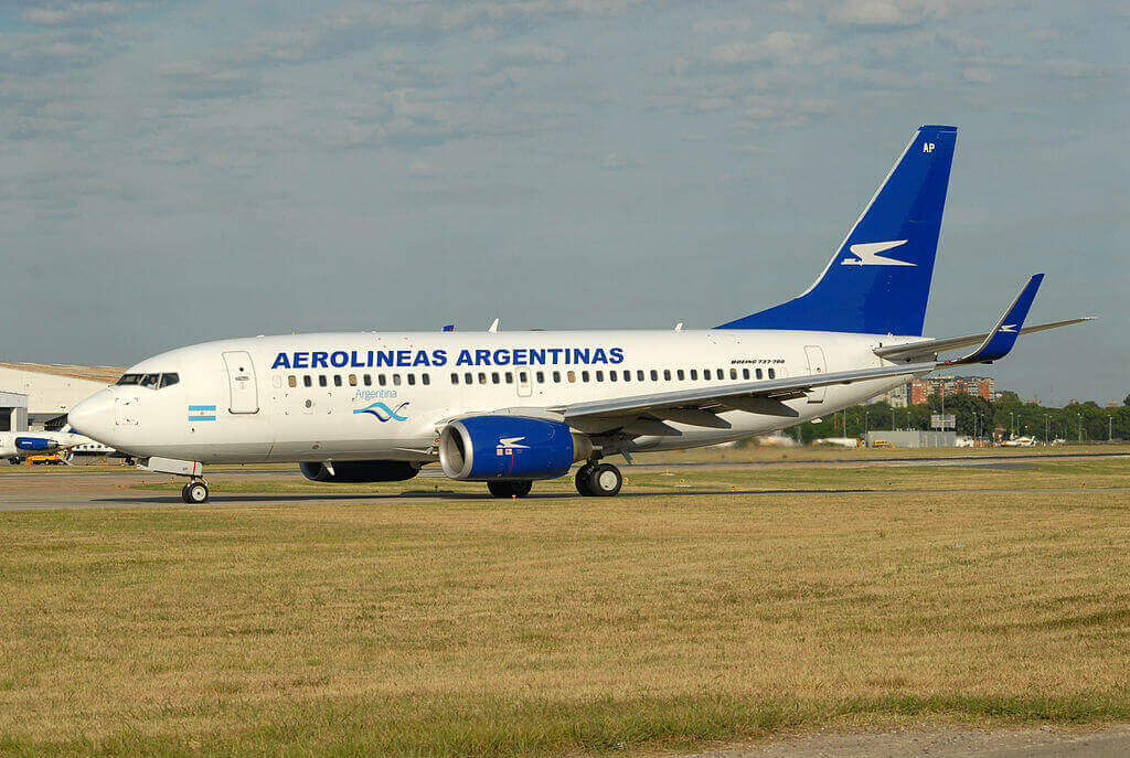 Boeing 737 76NWL LV CAP Aerolíneas Argentinas at Aeroparque Jorge Newbery