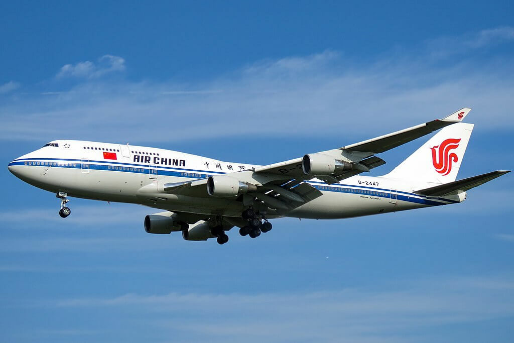 Boeing 747 4J6 B 2447 Air China at Beijing Capital International Airport
