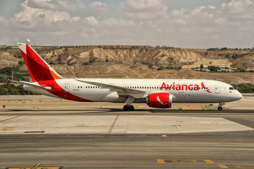Boeing 787 8 Dreamliner N784AV Avianca at Madrid Barajas Airport