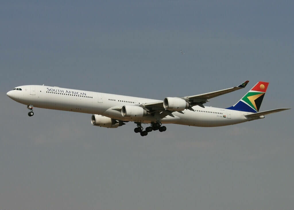 SAA ZS SNE Airbus A340 642 South African Airways at OR Tambo International Airport
