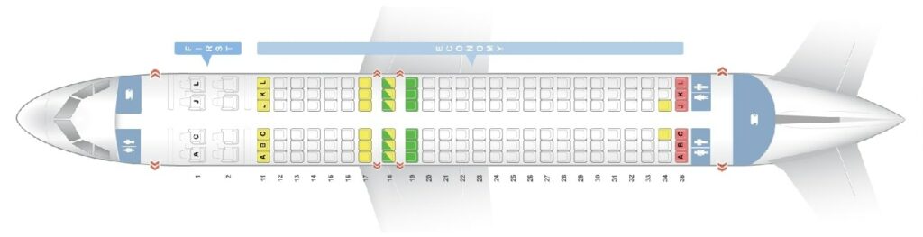 Seat Map and Seating Chart Airbus A320ceo neo Air China