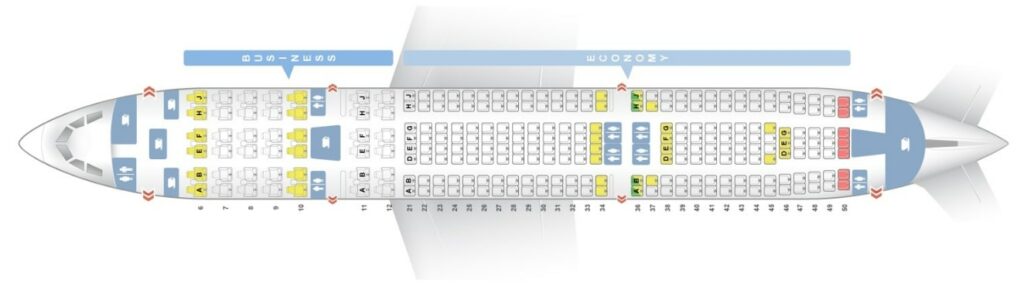 Seat Map and Seating Chart Airbus A330 300 Layout 257 Seats Garuda Indonesia
