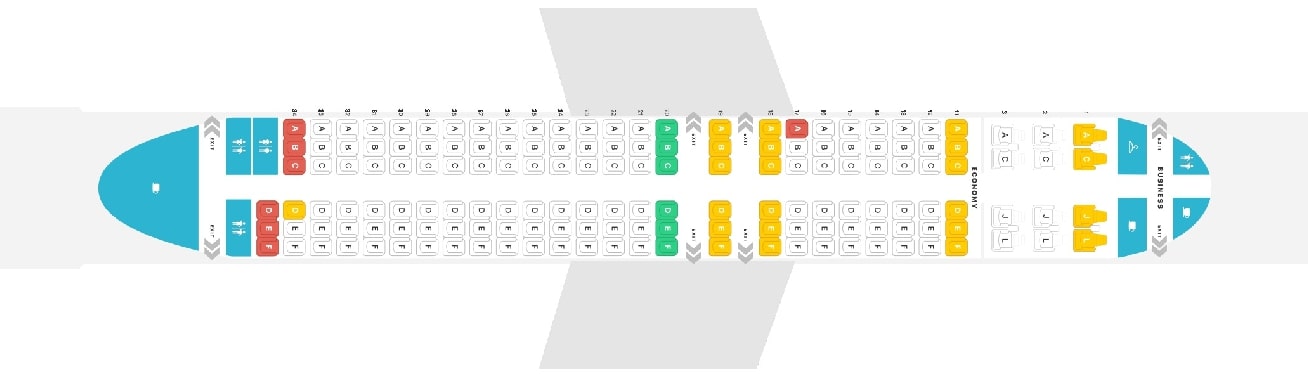 Flydubai 737 800 схема салона