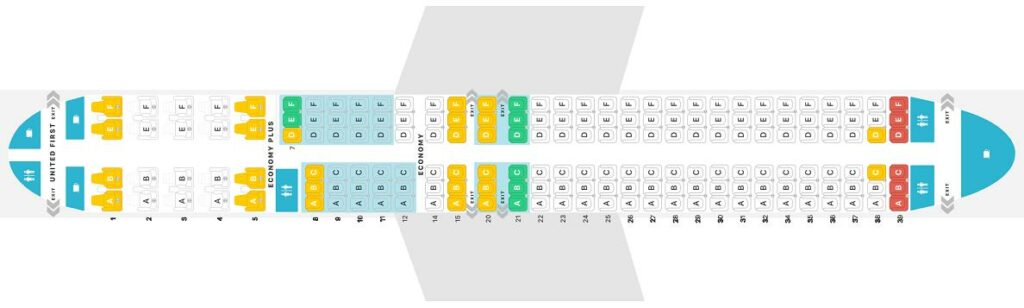 Seat Map and Seating Chart Boeing 737 Max 9 United Airlines