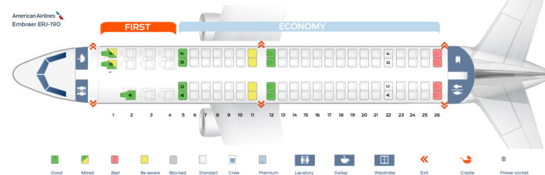 American Airlines Fleet Embraer E190 Details And Pictures