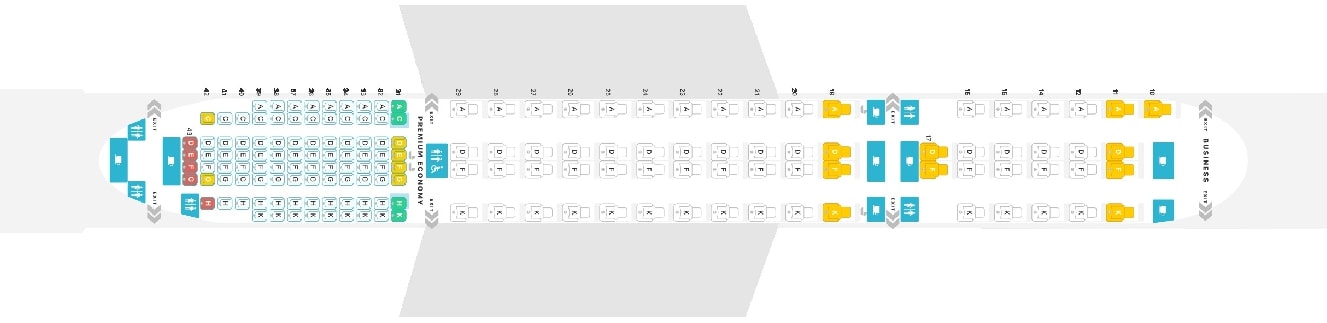 A350 900 аэрофлот схема