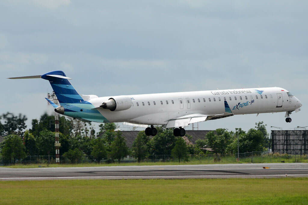 Garuda Indonesia Explore PK GRE Bombardier CRJ 1000ER CL 600 2E25