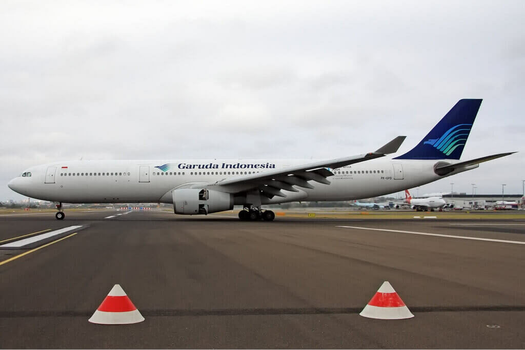 Garuda Indonesia PK GPD Airbus A330 341 at Sydney Airport