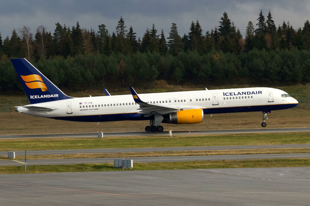 Icelandair TF FIK Boeing 757 256WL Bláfjall at Oslo Airport Gardermoen