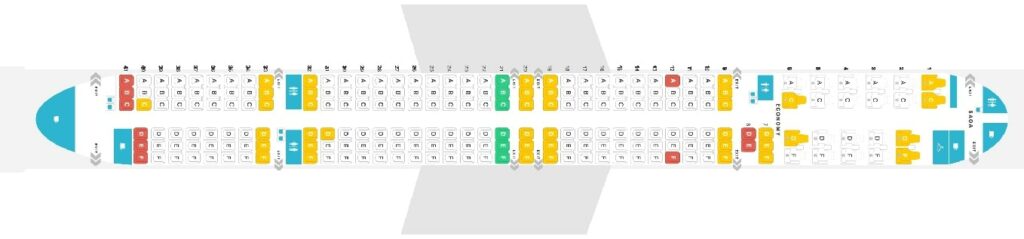 Seat Map and Seating Chart Boeing 757 300 Icelandair