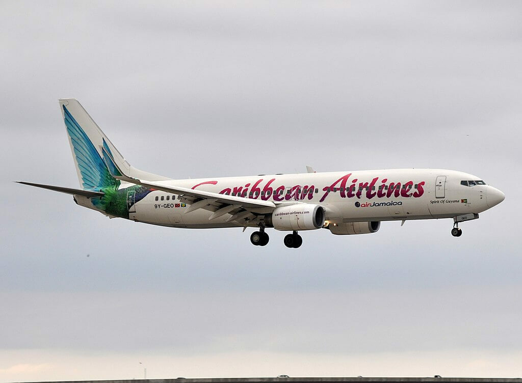 9Y GEO Boeing 737 800 Caribbean Airlines at Fort Lauderdale – Hollywood International Airport