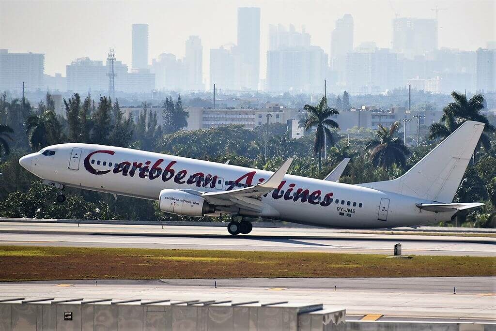 9Y JME Boeing 737 800 Caribbean Airlines at Fort Lauderdale – Hollywood International Airport