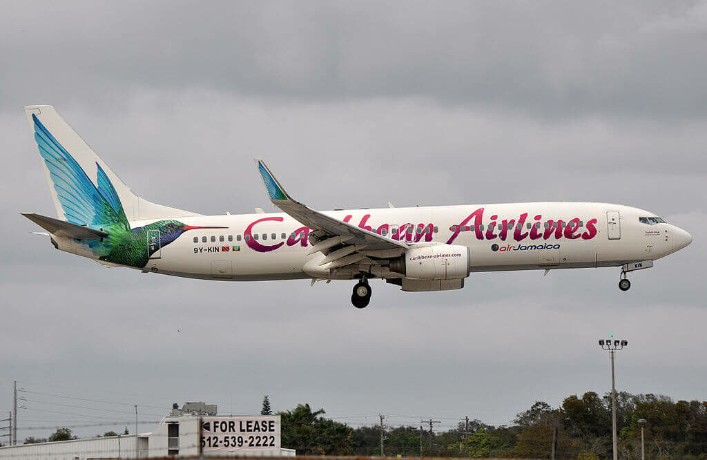 Caribbean Airlines 9Y KIN Boeing 737 800 at Fort Lauderdale – Hollywood International Airport
