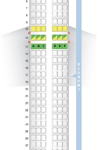 Seating Chart For American Airlines Airbus A320