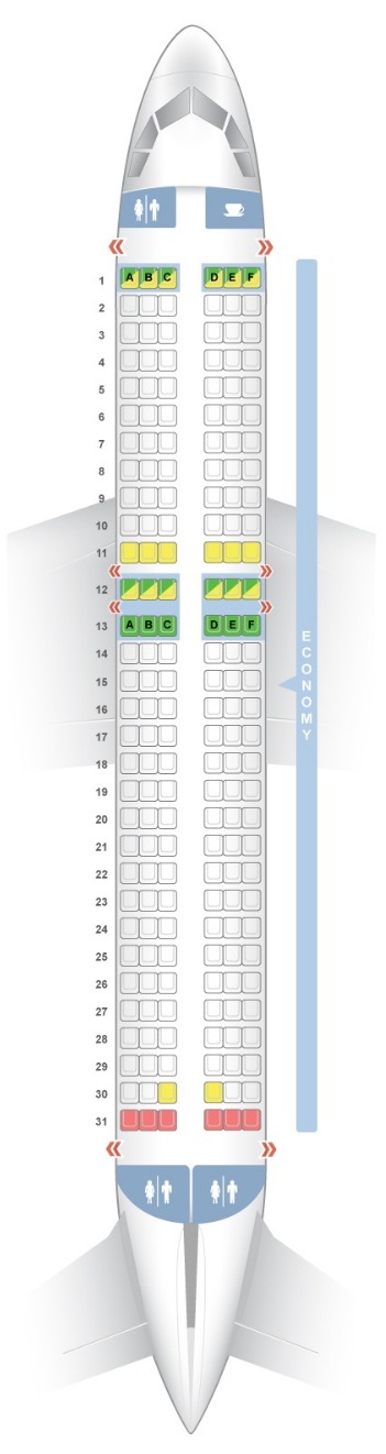 Plan Si ges Easyjet Seat Map Easyjet Airbus A320neo XEER