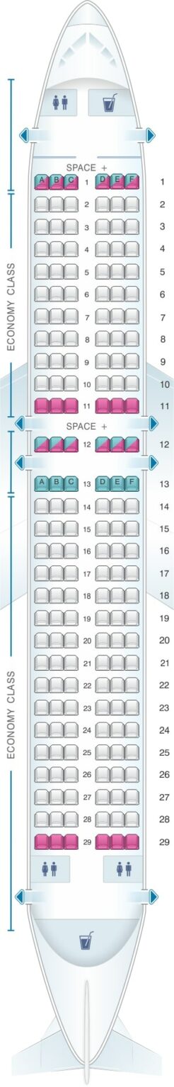 Airbus A320 Seat Chart