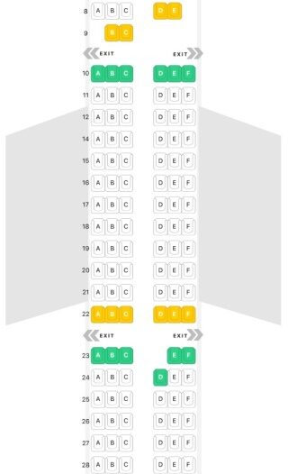 Copa Room Seating Chart