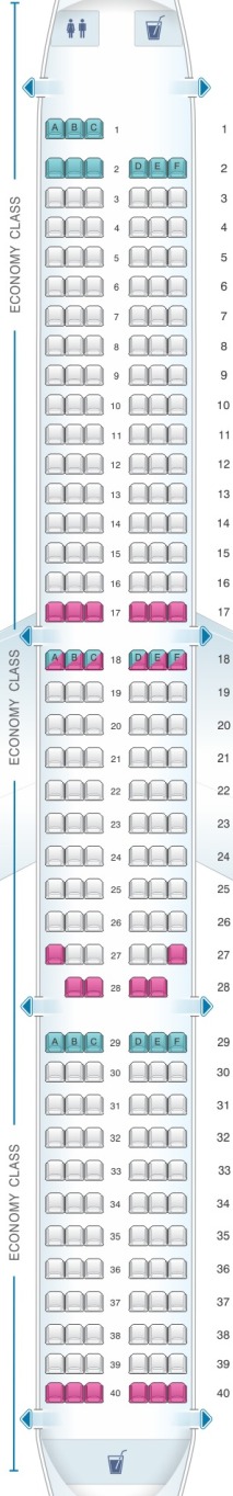 EasyJet AirlinesFleet Com   Seat Map And Seating Chart Airbus A321neo EasyJet 