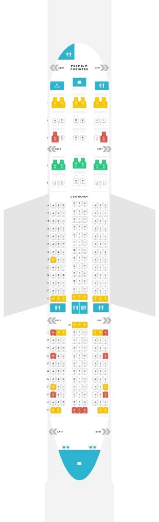 Seat Map and Seating Chart Boeing 787 8 Dreamliner LATAM