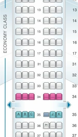 Tap A321neo Seat Map