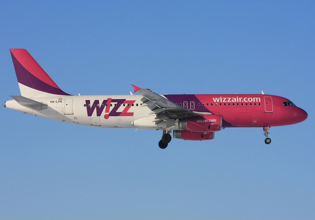 Airbus A320 232 Wizz Air HA LPK at Prague Ruzyně Airport