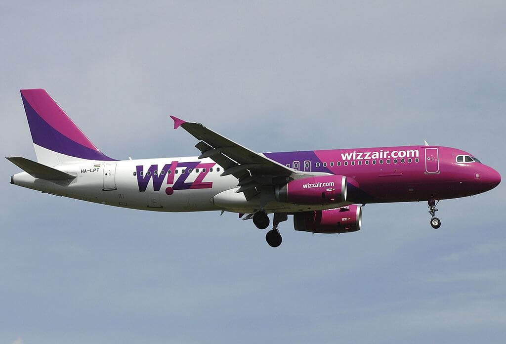 Airbus A320 232 Wizz Air HA LPT at Fiumicino Airport